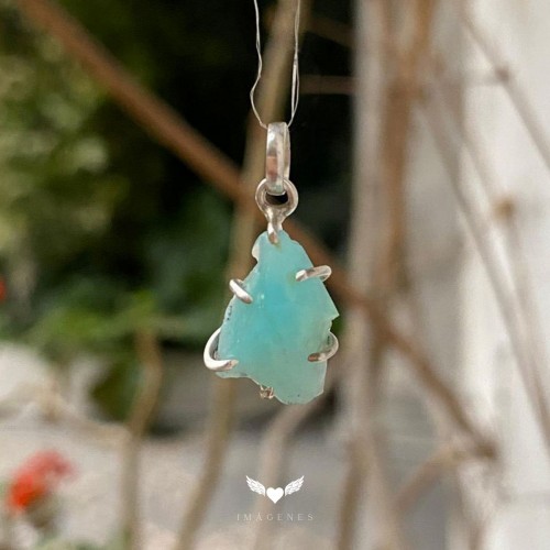 Dije de azurita y malaquita con plata 950 Sara Martínez